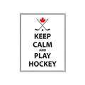 Picture of Keep Calm Play Hockey Black  _GroupedProduct_Rectangle_Portrait_Mini_ _GroupedProduct_Rectangle_Portrait_Canvas_Framed_
