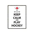 Picture of Keep Calm Play Hockey Black  _GroupedProduct_Rectangle_Portrait_Mini_ _GroupedProduct_Rectangle_Portrait_Canvas_Framed_