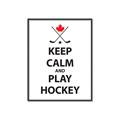 Picture of Keep Calm Play Hockey Black  _GroupedProduct_Rectangle_Portrait_Mini_ _GroupedProduct_Rectangle_Portrait_Canvas_Framed_