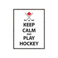 Picture of Keep Calm Play Hockey Black  _GroupedProduct_Rectangle_Portrait_Mini_ _GroupedProduct_Rectangle_Portrait_Canvas_Framed_