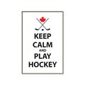 Picture of Keep Calm Play Hockey Black  _GroupedProduct_Rectangle_Portrait_Mini_ _GroupedProduct_Rectangle_Portrait_Canvas_Framed_