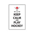 Picture of Keep Calm Play Hockey Black  _GroupedProduct_Rectangle_Portrait_Mini_ _GroupedProduct_Rectangle_Portrait_Canvas_Framed_