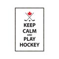 Picture of Keep Calm Play Hockey Black  _GroupedProduct_Rectangle_Portrait_Mini_ _GroupedProduct_Rectangle_Portrait_Canvas_Framed_