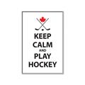 Picture of Keep Calm Play Hockey Black  _GroupedProduct_Rectangle_Portrait_Mini_ _GroupedProduct_Rectangle_Portrait_Canvas_Framed_