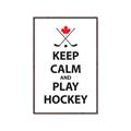 Picture of Keep Calm Play Hockey Black  _GroupedProduct_Rectangle_Portrait_Mini_ _GroupedProduct_Rectangle_Portrait_Canvas_Framed_