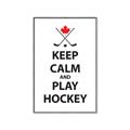 Picture of Keep Calm Play Hockey Black  _GroupedProduct_Rectangle_Portrait_Mini_ _GroupedProduct_Rectangle_Portrait_Canvas_Framed_