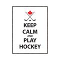 Picture of Keep Calm Play Hockey Black  _GroupedProduct_Rectangle_Portrait_Mini_ _GroupedProduct_Rectangle_Portrait_Canvas_Framed_