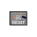 Picture of Great Day for Hockey on Wood _GroupedProduct_Rectangle_Landscape_Mini_ _GroupedProduct_Rectangle_Landscape_Canvas_Framed_