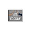 Picture of Great Day for Hockey on Wood _GroupedProduct_Rectangle_Landscape_Mini_ _GroupedProduct_Rectangle_Landscape_Canvas_Framed_