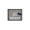 Picture of Great Day for Hockey on Wood _GroupedProduct_Rectangle_Landscape_Mini_ _GroupedProduct_Rectangle_Landscape_Canvas_Framed_