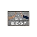 Picture of Great Day for Hockey on Wood _GroupedProduct_Rectangle_Landscape_Mini_ _GroupedProduct_Rectangle_Landscape_Canvas_Framed_