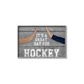 Picture of Great Day for Hockey on Wood _GroupedProduct_Rectangle_Landscape_Mini_ _GroupedProduct_Rectangle_Landscape_Canvas_Framed_