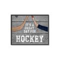 Picture of Great Day for Hockey on Wood _GroupedProduct_Rectangle_Landscape_Mini_ _GroupedProduct_Rectangle_Landscape_Canvas_Framed_