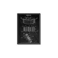 Picture of Hockey Puck Blueprint _GroupedProduct_Rectangle_Portrait_Mini_ _GroupedProduct_Rectangle_Portrait_Canvas_Framed_
