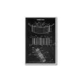 Picture of Hockey Puck Blueprint _GroupedProduct_Rectangle_Portrait_Mini_ _GroupedProduct_Rectangle_Portrait_Canvas_Framed_