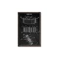 Picture of Hockey Puck Blueprint _GroupedProduct_Rectangle_Portrait_Mini_ _GroupedProduct_Rectangle_Portrait_Canvas_Framed_