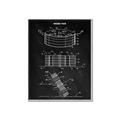 Picture of Hockey Puck Blueprint _GroupedProduct_Rectangle_Portrait_Mini_ _GroupedProduct_Rectangle_Portrait_Canvas_Framed_