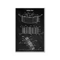 Picture of Hockey Puck Blueprint _GroupedProduct_Rectangle_Portrait_Mini_ _GroupedProduct_Rectangle_Portrait_Canvas_Framed_