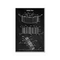 Picture of Hockey Puck Blueprint _GroupedProduct_Rectangle_Portrait_Mini_ _GroupedProduct_Rectangle_Portrait_Canvas_Framed_