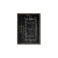 Picture of Hockey Rink Blueprint _GroupedProduct_Rectangle_Portrait_Mini_ _GroupedProduct_Rectangle_Portrait_Canvas_Framed_