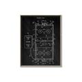 Picture of Hockey Rink Blueprint _GroupedProduct_Rectangle_Portrait_Mini_ _GroupedProduct_Rectangle_Portrait_Canvas_Framed_