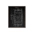 Picture of Hockey Rink Blueprint _GroupedProduct_Rectangle_Portrait_Mini_ _GroupedProduct_Rectangle_Portrait_Canvas_Framed_