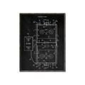 Picture of Hockey Rink Blueprint _GroupedProduct_Rectangle_Portrait_Mini_ _GroupedProduct_Rectangle_Portrait_Canvas_Framed_