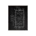Picture of Hockey Rink Blueprint _GroupedProduct_Rectangle_Portrait_Mini_ _GroupedProduct_Rectangle_Portrait_Canvas_Framed_