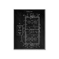 Picture of Hockey Rink Blueprint _GroupedProduct_Rectangle_Portrait_Mini_ _GroupedProduct_Rectangle_Portrait_Canvas_Framed_