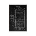 Picture of Hockey Rink Blueprint _GroupedProduct_Rectangle_Portrait_Mini_ _GroupedProduct_Rectangle_Portrait_Canvas_Framed_