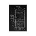 Picture of Hockey Rink Blueprint _GroupedProduct_Rectangle_Portrait_Mini_ _GroupedProduct_Rectangle_Portrait_Canvas_Framed_