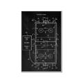 Picture of Hockey Rink Blueprint _GroupedProduct_Rectangle_Portrait_Mini_ _GroupedProduct_Rectangle_Portrait_Canvas_Framed_