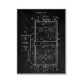 Picture of Hockey Rink Blueprint _GroupedProduct_Rectangle_Portrait_Mini_ _GroupedProduct_Rectangle_Portrait_Canvas_Framed_