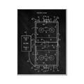 Picture of Hockey Rink Blueprint _GroupedProduct_Rectangle_Portrait_Mini_ _GroupedProduct_Rectangle_Portrait_Canvas_Framed_