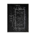 Picture of Hockey Rink Blueprint _GroupedProduct_Rectangle_Portrait_Mini_ _GroupedProduct_Rectangle_Portrait_Canvas_Framed_