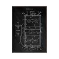 Picture of Hockey Rink Blueprint _GroupedProduct_Rectangle_Portrait_Mini_ _GroupedProduct_Rectangle_Portrait_Canvas_Framed_