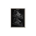 Picture of Hockey Skate Blueprint _GroupedProduct_Rectangle_Portrait_Mini_ _GroupedProduct_Rectangle_Portrait_Canvas_Framed_