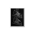 Picture of Hockey Skate Blueprint _GroupedProduct_Rectangle_Portrait_Mini_ _GroupedProduct_Rectangle_Portrait_Canvas_Framed_