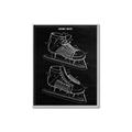 Picture of Hockey Skate Blueprint _GroupedProduct_Rectangle_Portrait_Mini_ _GroupedProduct_Rectangle_Portrait_Canvas_Framed_