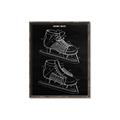 Picture of Hockey Skate Blueprint _GroupedProduct_Rectangle_Portrait_Mini_ _GroupedProduct_Rectangle_Portrait_Canvas_Framed_