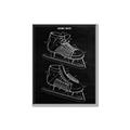 Picture of Hockey Skate Blueprint _GroupedProduct_Rectangle_Portrait_Mini_ _GroupedProduct_Rectangle_Portrait_Canvas_Framed_
