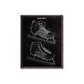 Picture of Hockey Skate Blueprint _GroupedProduct_Rectangle_Portrait_Mini_ _GroupedProduct_Rectangle_Portrait_Canvas_Framed_