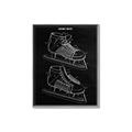 Picture of Hockey Skate Blueprint _GroupedProduct_Rectangle_Portrait_Mini_ _GroupedProduct_Rectangle_Portrait_Canvas_Framed_