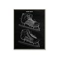 Picture of Hockey Skate Blueprint _GroupedProduct_Rectangle_Portrait_Mini_ _GroupedProduct_Rectangle_Portrait_Canvas_Framed_
