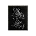 Picture of Hockey Skate Blueprint _GroupedProduct_Rectangle_Portrait_Mini_ _GroupedProduct_Rectangle_Portrait_Canvas_Framed_