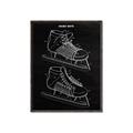 Picture of Hockey Skate Blueprint _GroupedProduct_Rectangle_Portrait_Mini_ _GroupedProduct_Rectangle_Portrait_Canvas_Framed_