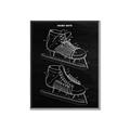 Picture of Hockey Skate Blueprint _GroupedProduct_Rectangle_Portrait_Mini_ _GroupedProduct_Rectangle_Portrait_Canvas_Framed_