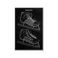Picture of Hockey Skate Blueprint _GroupedProduct_Rectangle_Portrait_Mini_ _GroupedProduct_Rectangle_Portrait_Canvas_Framed_