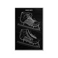 Picture of Hockey Skate Blueprint _GroupedProduct_Rectangle_Portrait_Mini_ _GroupedProduct_Rectangle_Portrait_Canvas_Framed_