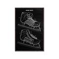 Picture of Hockey Skate Blueprint _GroupedProduct_Rectangle_Portrait_Mini_ _GroupedProduct_Rectangle_Portrait_Canvas_Framed_